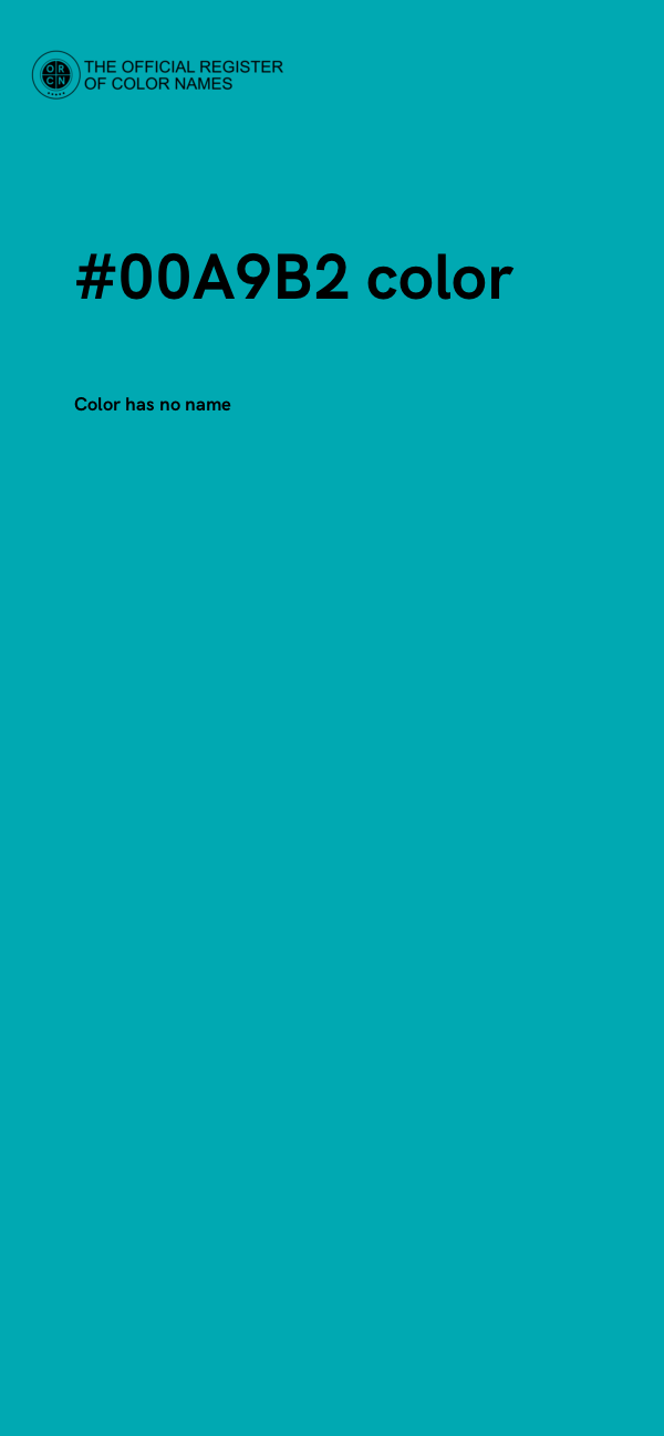 #00A9B2 color image