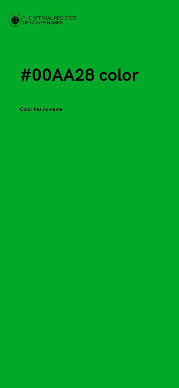 #00AA28 color image