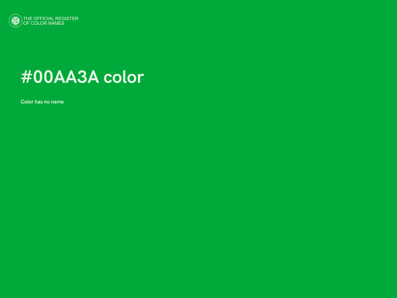 #00AA3A color image