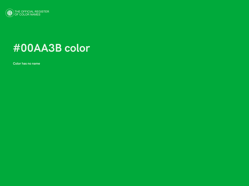 #00AA3B color image