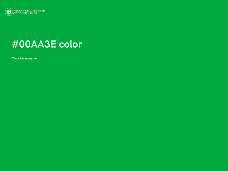 #00AA3E color image