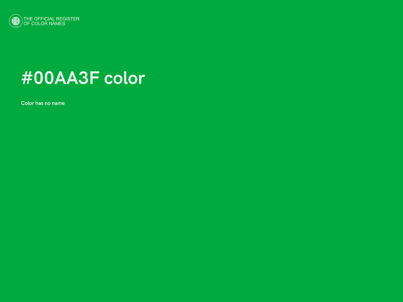 #00AA3F color image