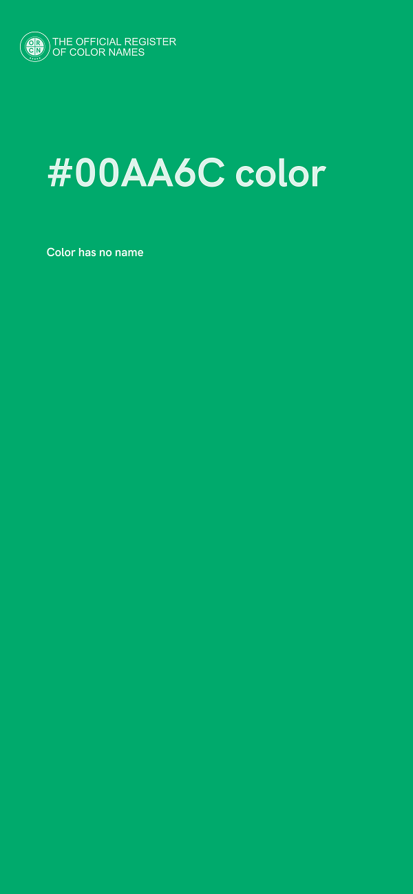 #00AA6C color image