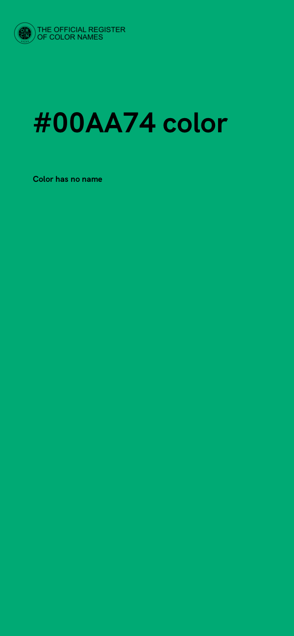 #00AA74 color image