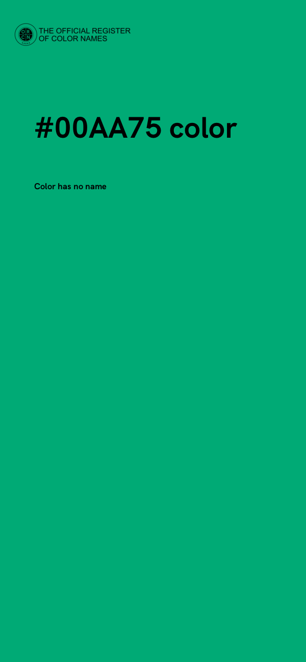 #00AA75 color image
