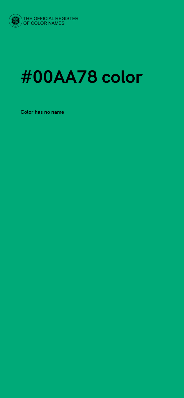 #00AA78 color image