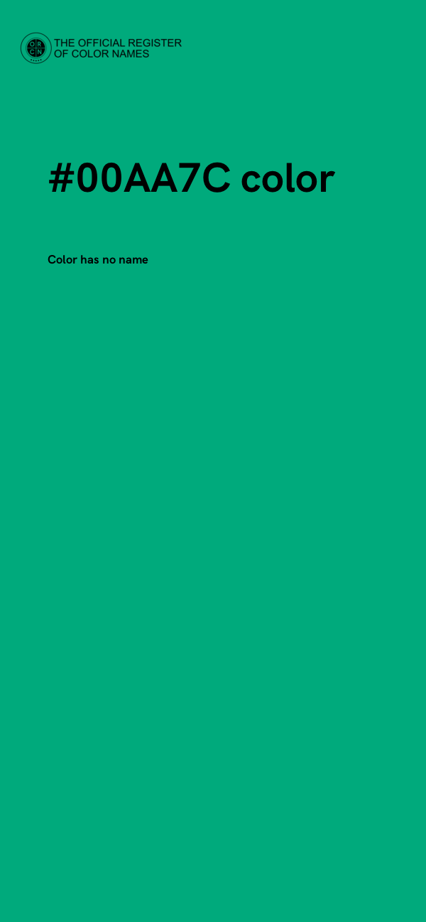 #00AA7C color image