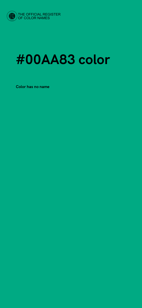 #00AA83 color image