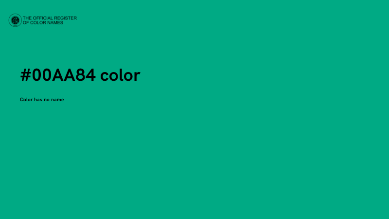 #00AA84 color image