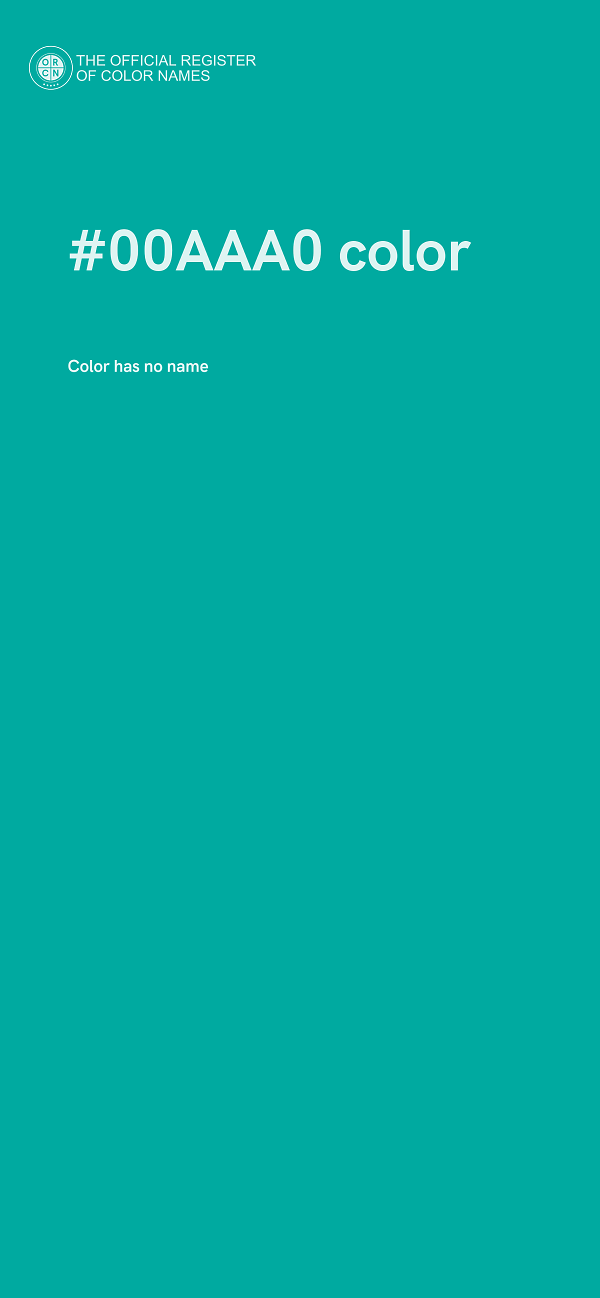 #00AAA0 color image