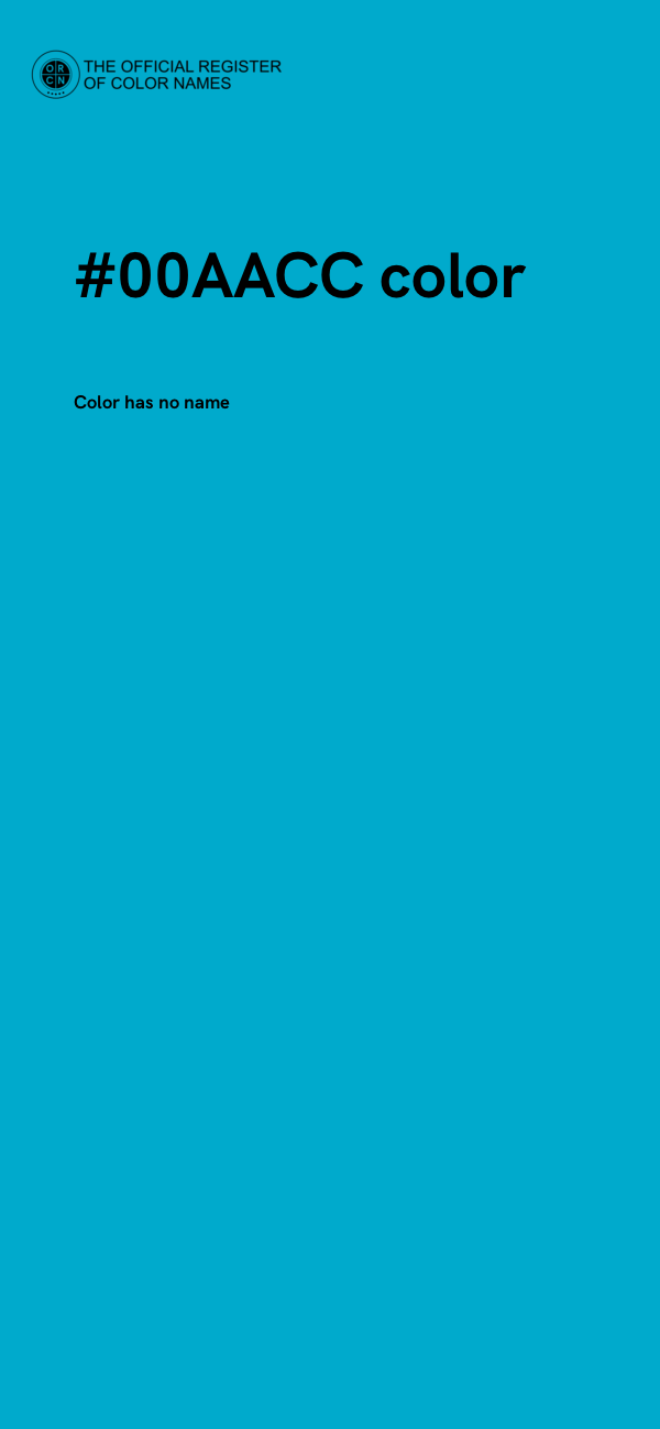 #00AACC color image