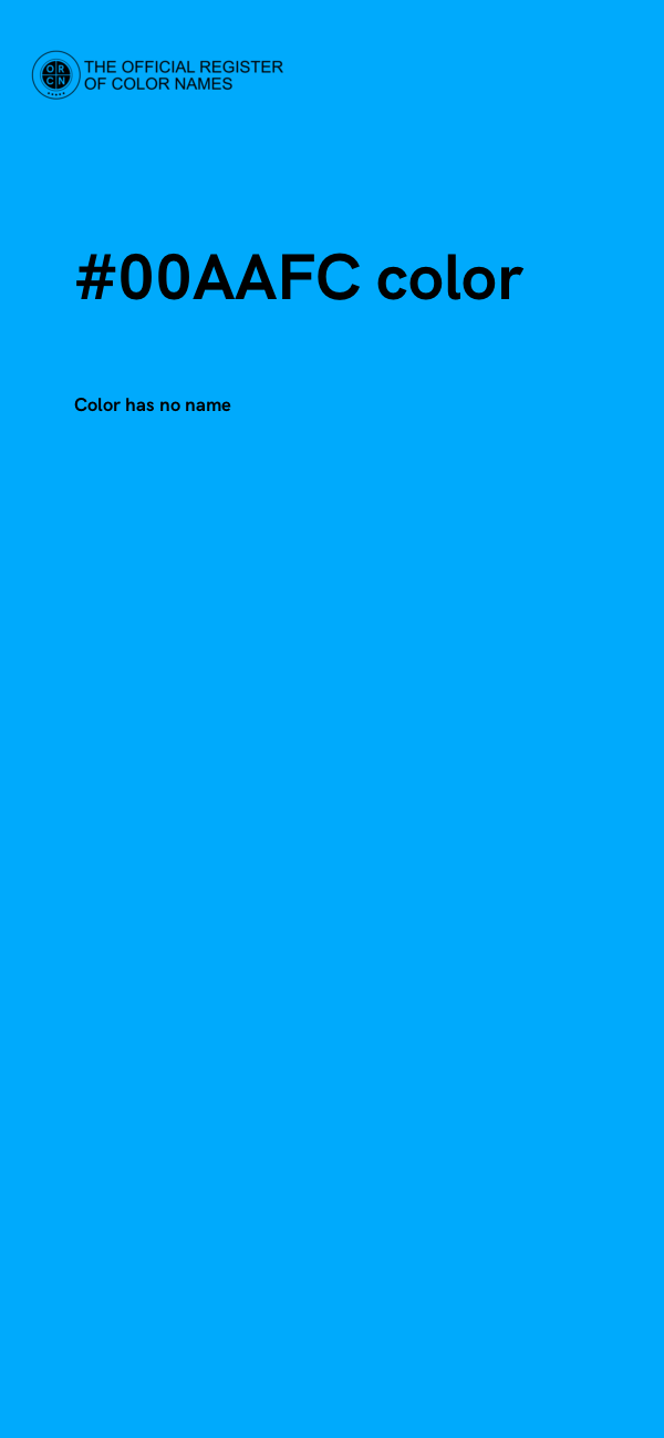 #00AAFC color image