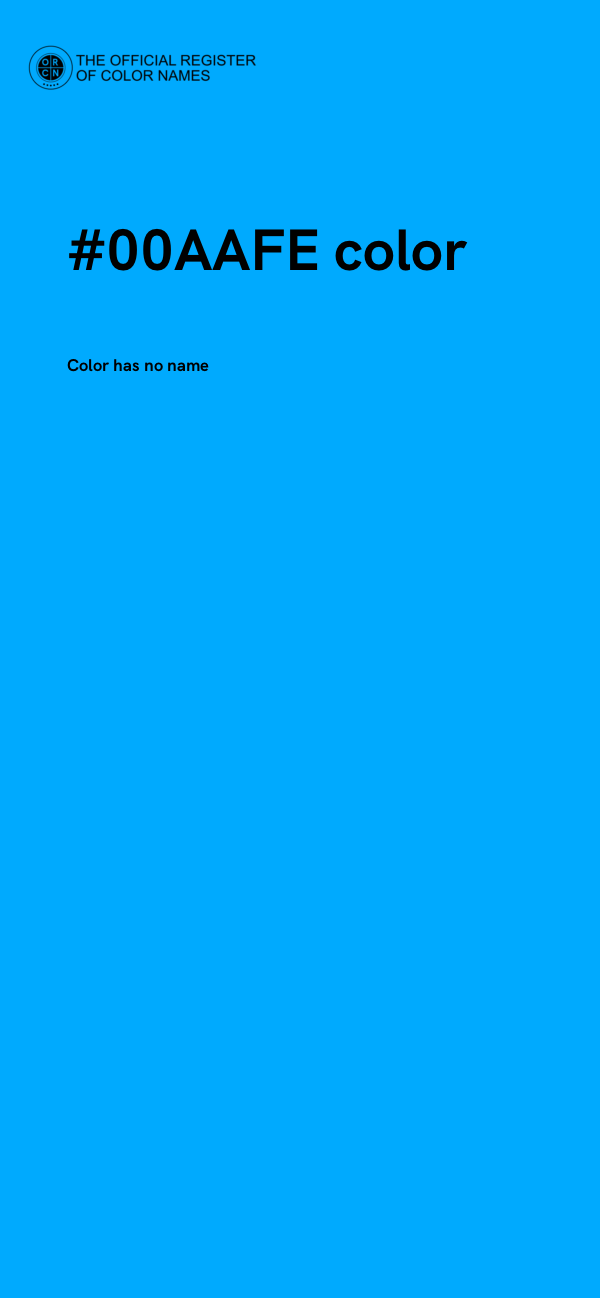 #00AAFE color image