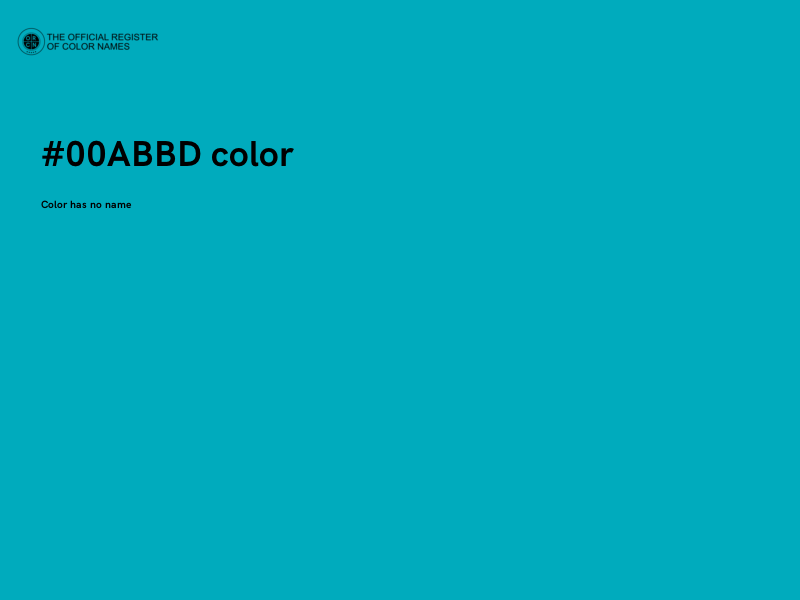 #00ABBD color image