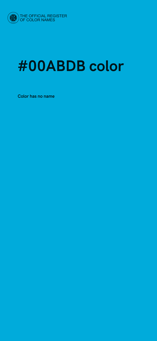 #00ABDB color image
