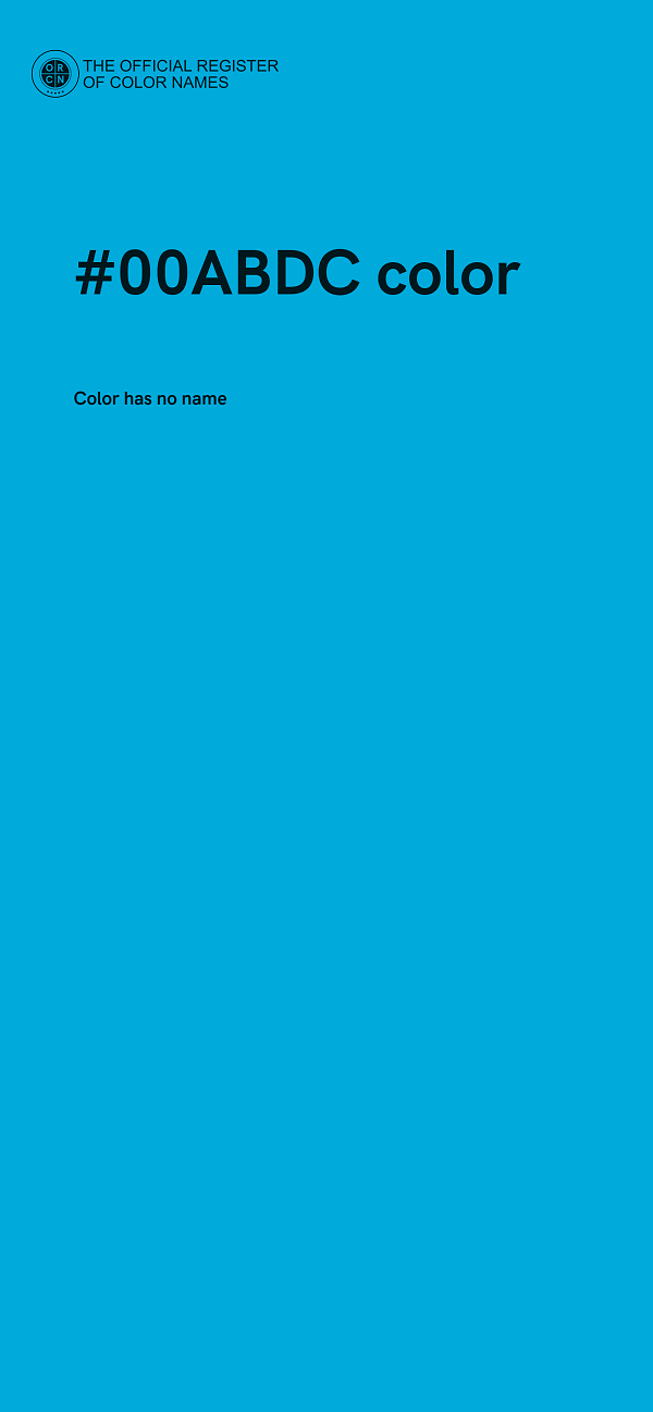 #00ABDC color image