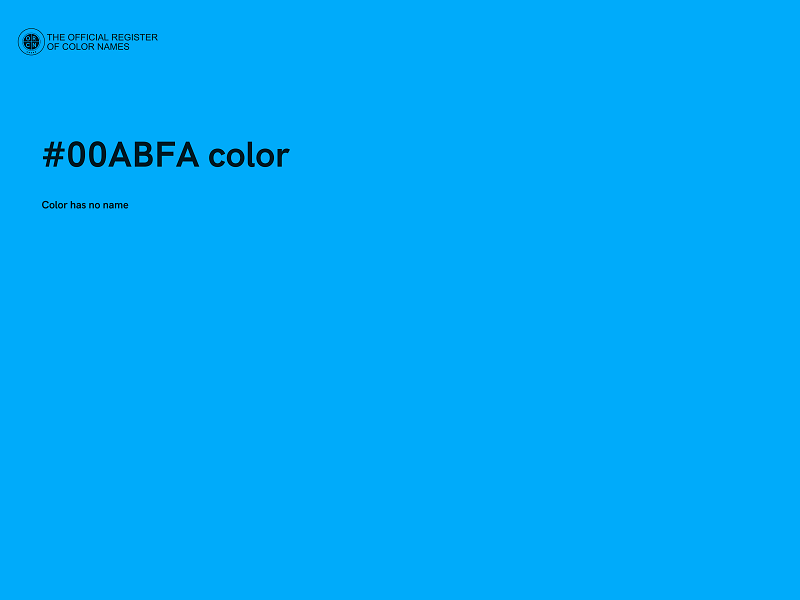 #00ABFA color image