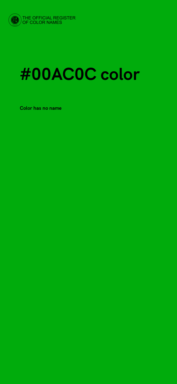 #00AC0C color image