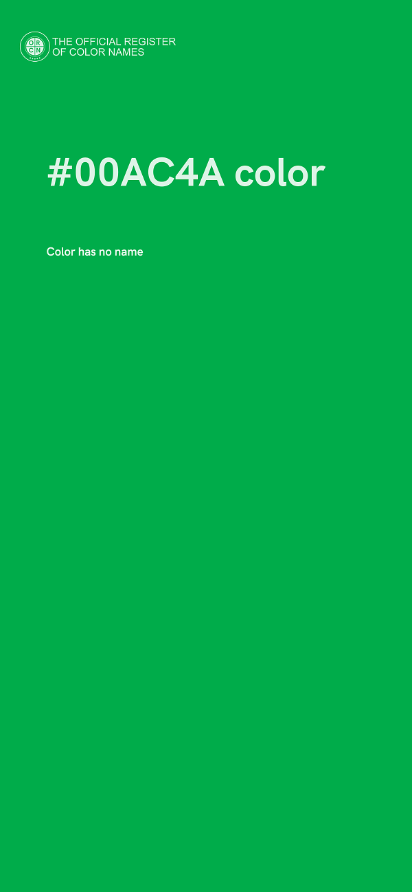 #00AC4A color image