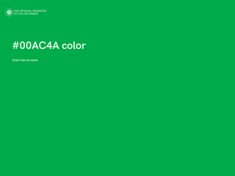 #00AC4A color image