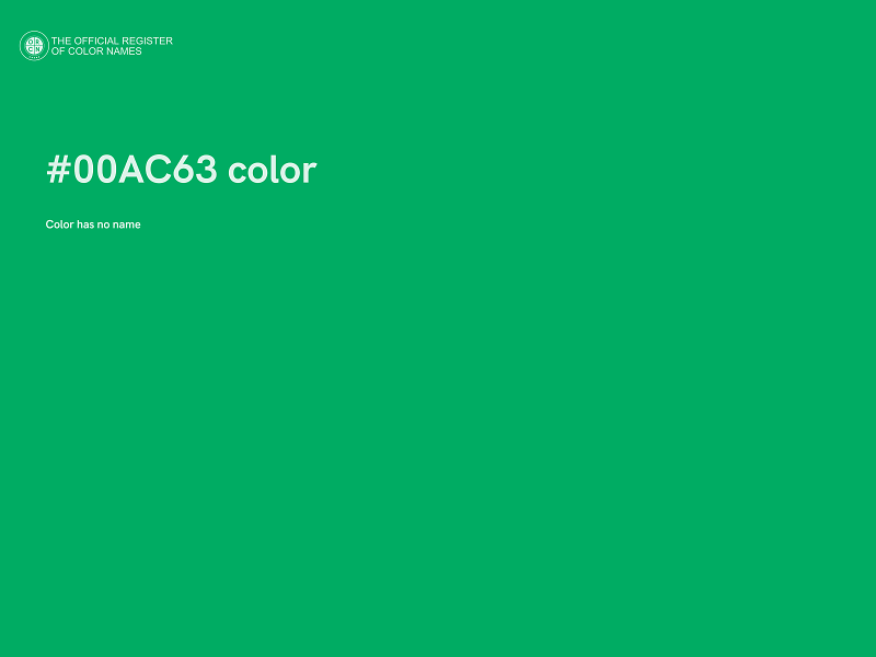 #00AC63 color image