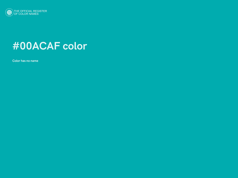 #00ACAF color image