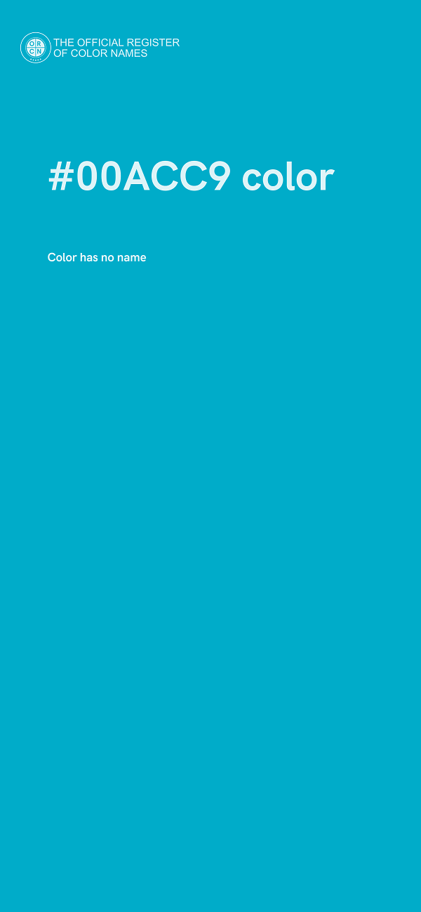 #00ACC9 color image
