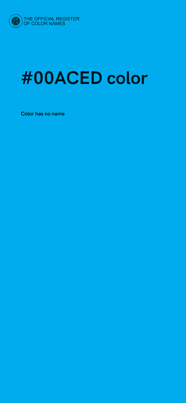 #00ACED color image