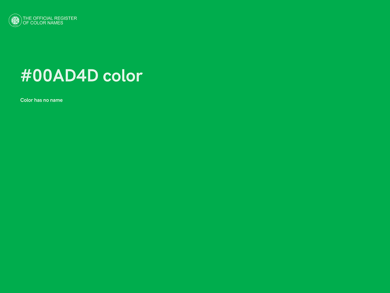 #00AD4D color image