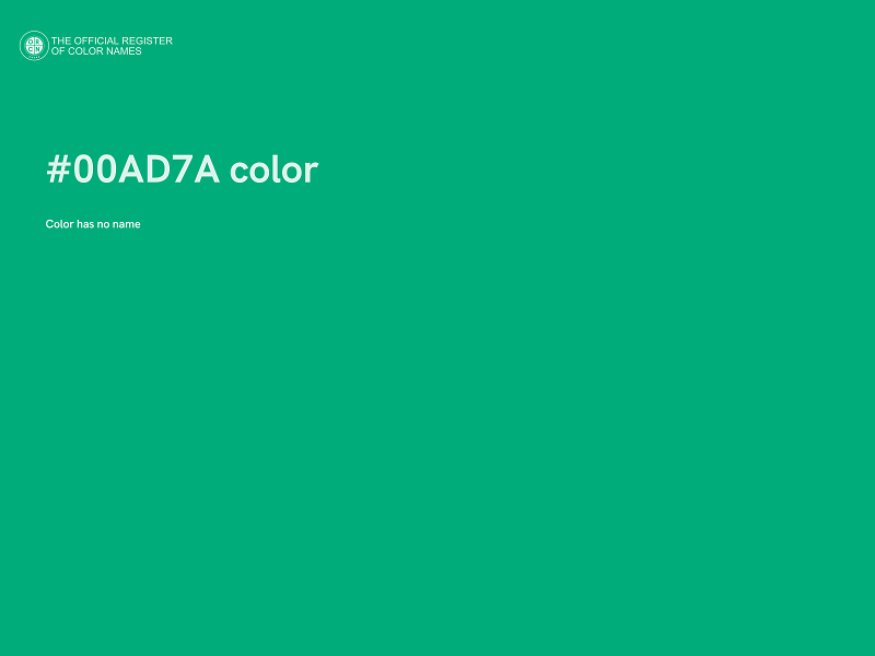 #00AD7A color image