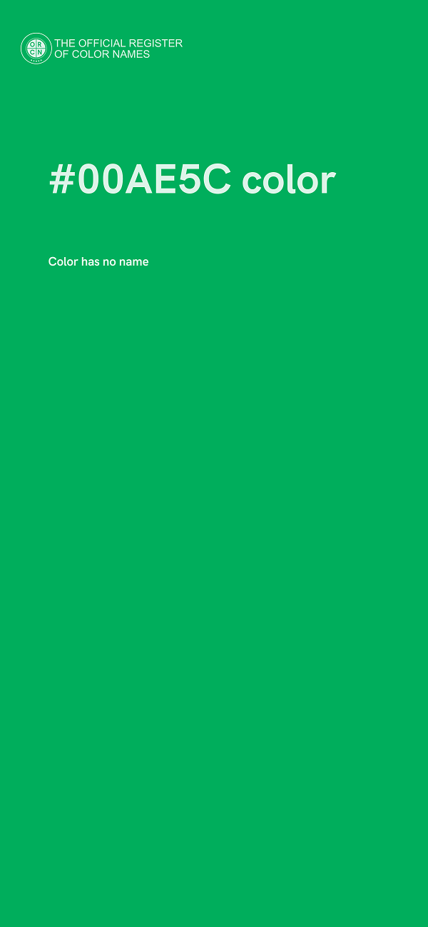 #00AE5C color image