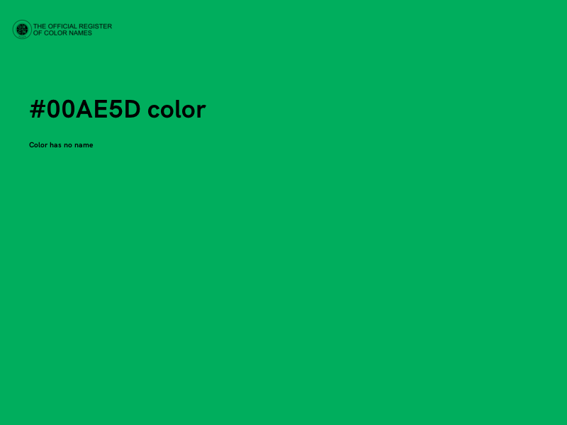 #00AE5D color image