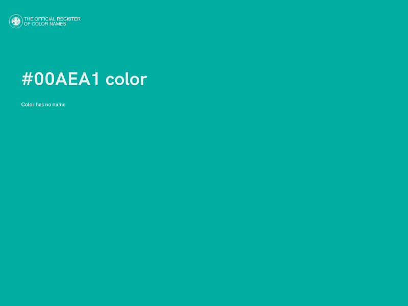 #00AEA1 color image