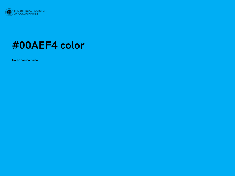 #00AEF4 color image