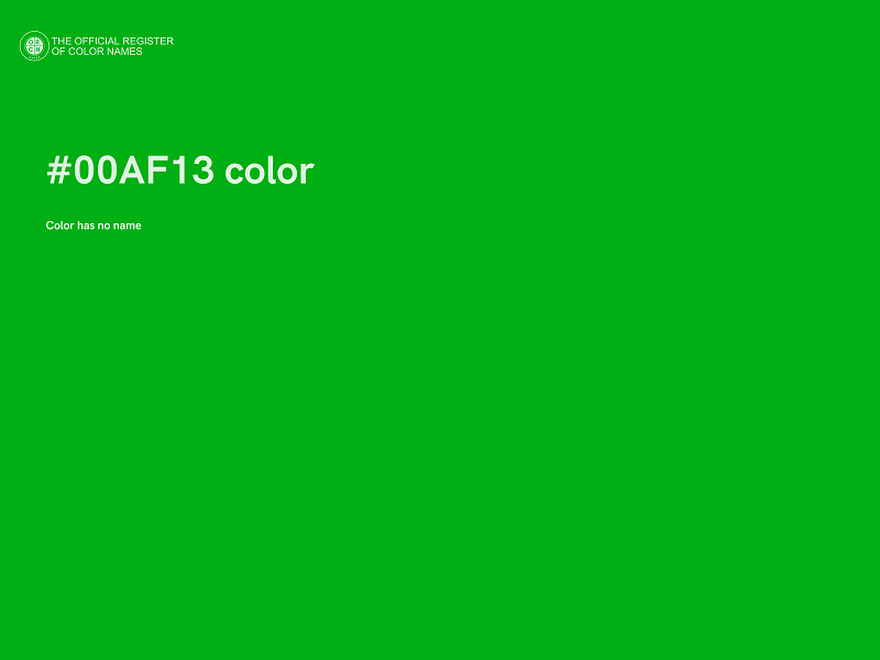 #00AF13 color image