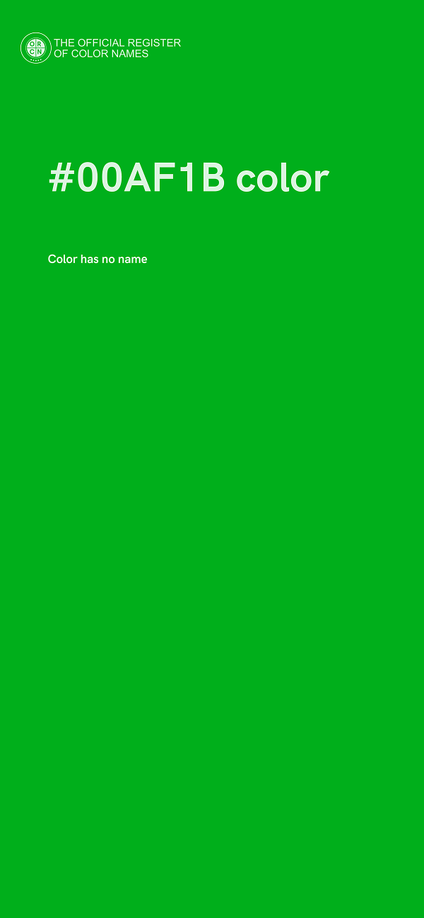 #00AF1B color image