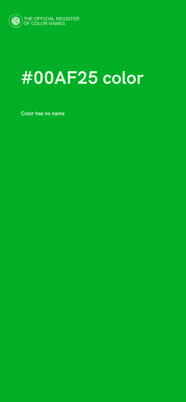 #00AF25 color image