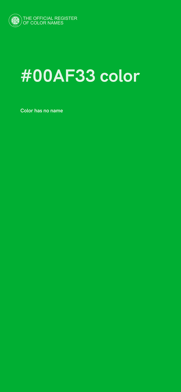 #00AF33 color image