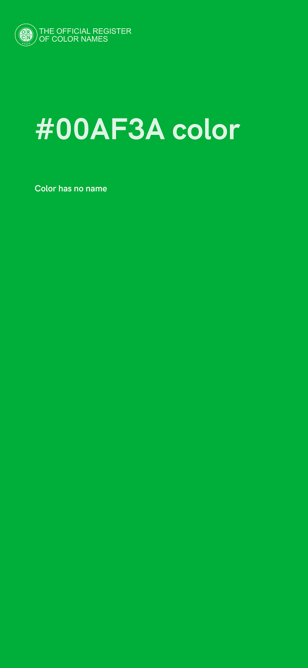#00AF3A color image