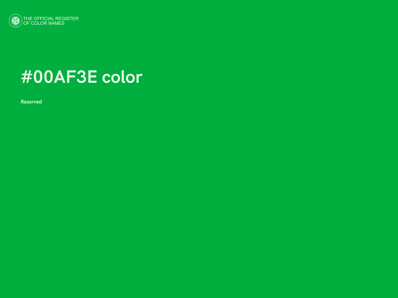 #00AF3E color image