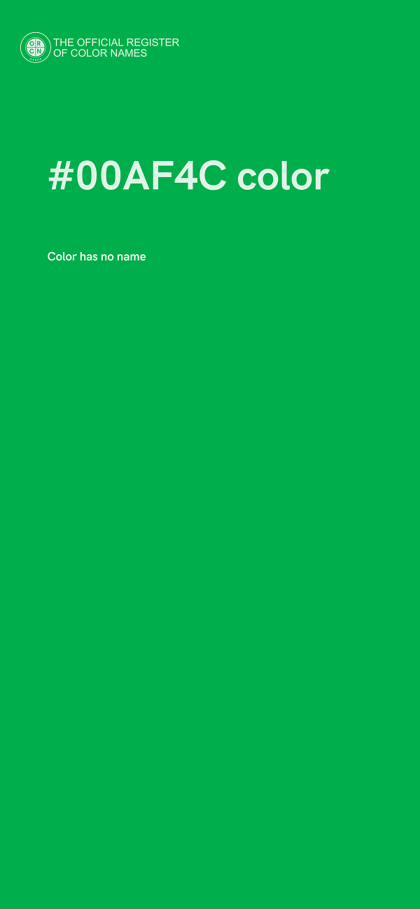 #00AF4C color image