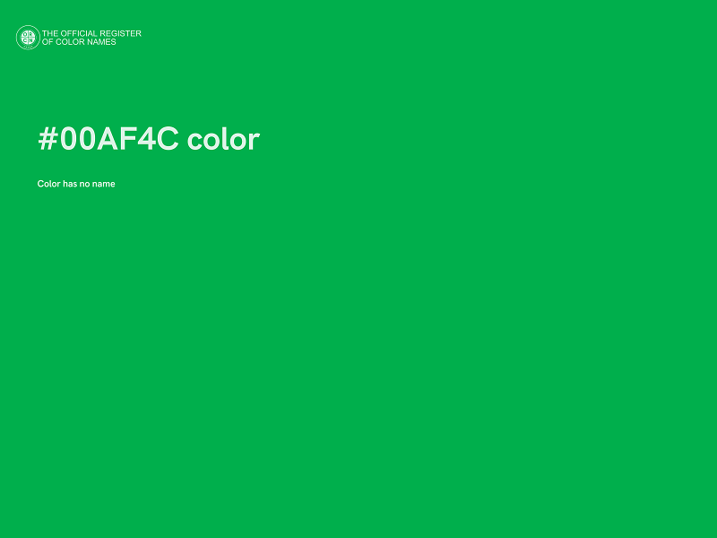 #00AF4C color image