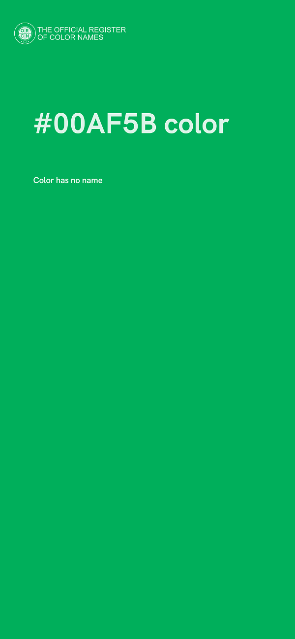 #00AF5B color image