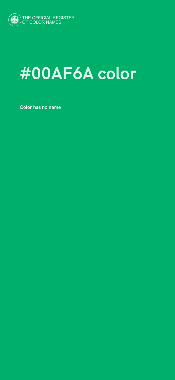 #00AF6A color image