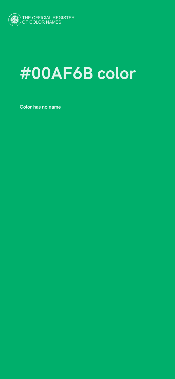 #00AF6B color image
