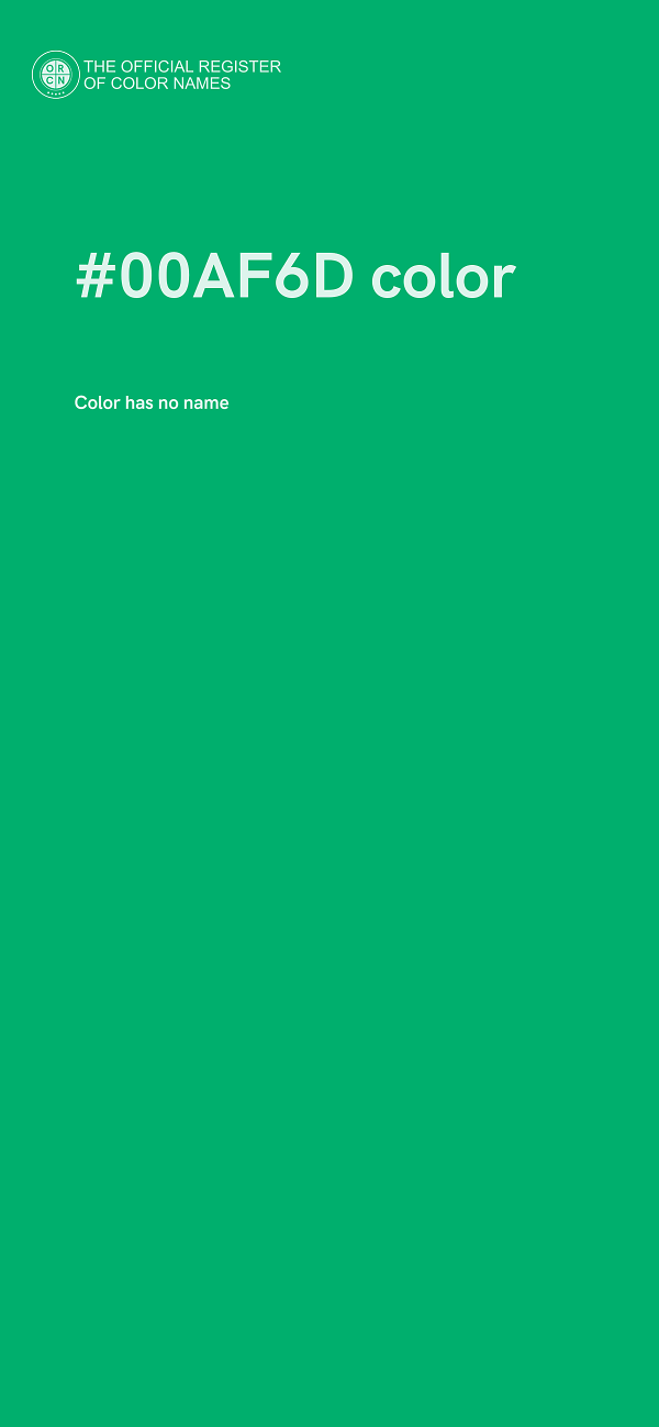 #00AF6D color image