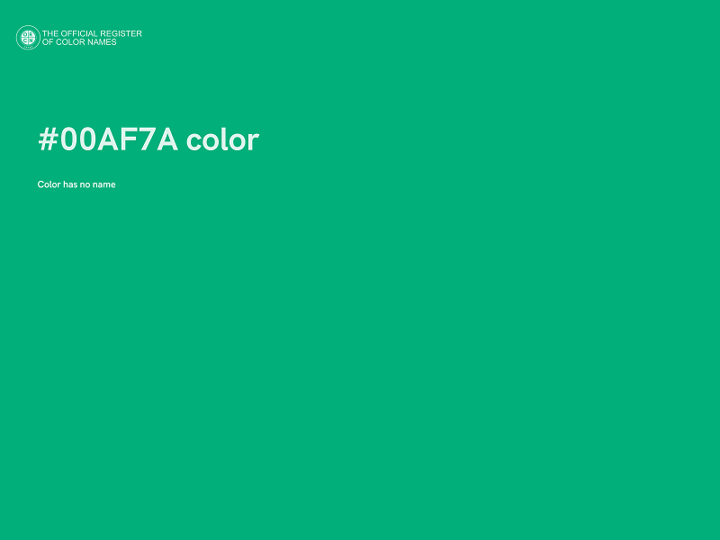 #00AF7A color image