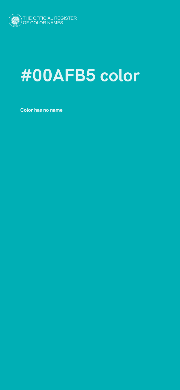 #00AFB5 color image