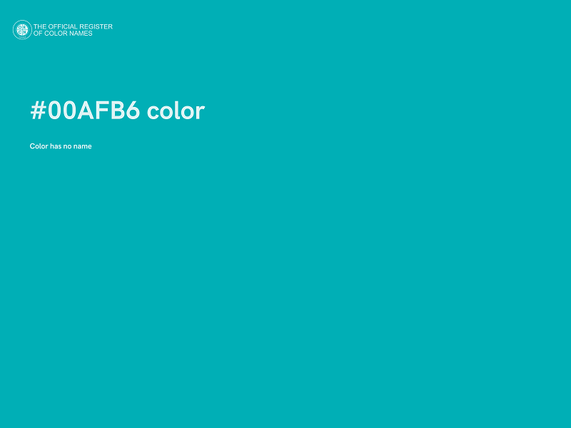 #00AFB6 color image