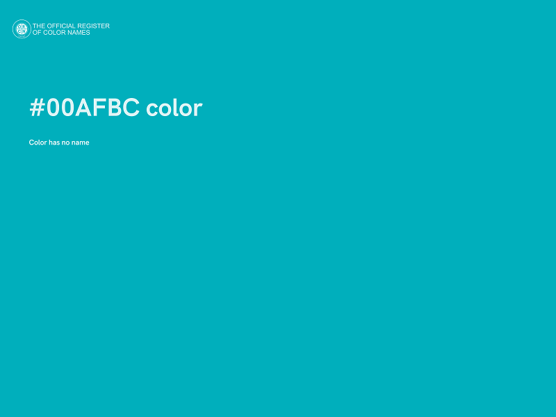 #00AFBC color image